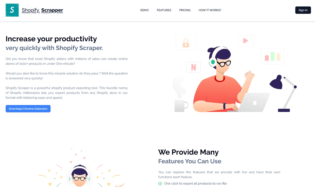 Shopify Scrapper - SAAS